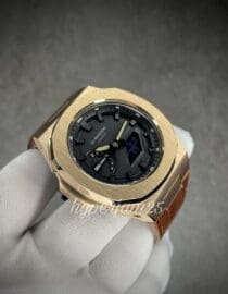 Premium Custom Gshock | CasiNaut - PP Rosegold 5A Brown LS